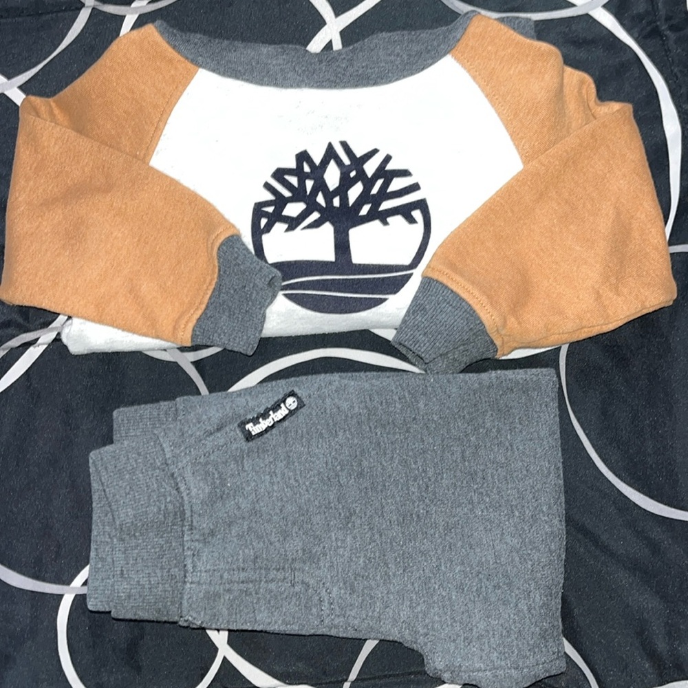 Timberland multi color hoodie and jogger set